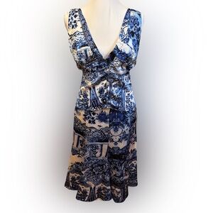 Roberto Cavalli FW2005 Ming Vase Silk Skirt Set